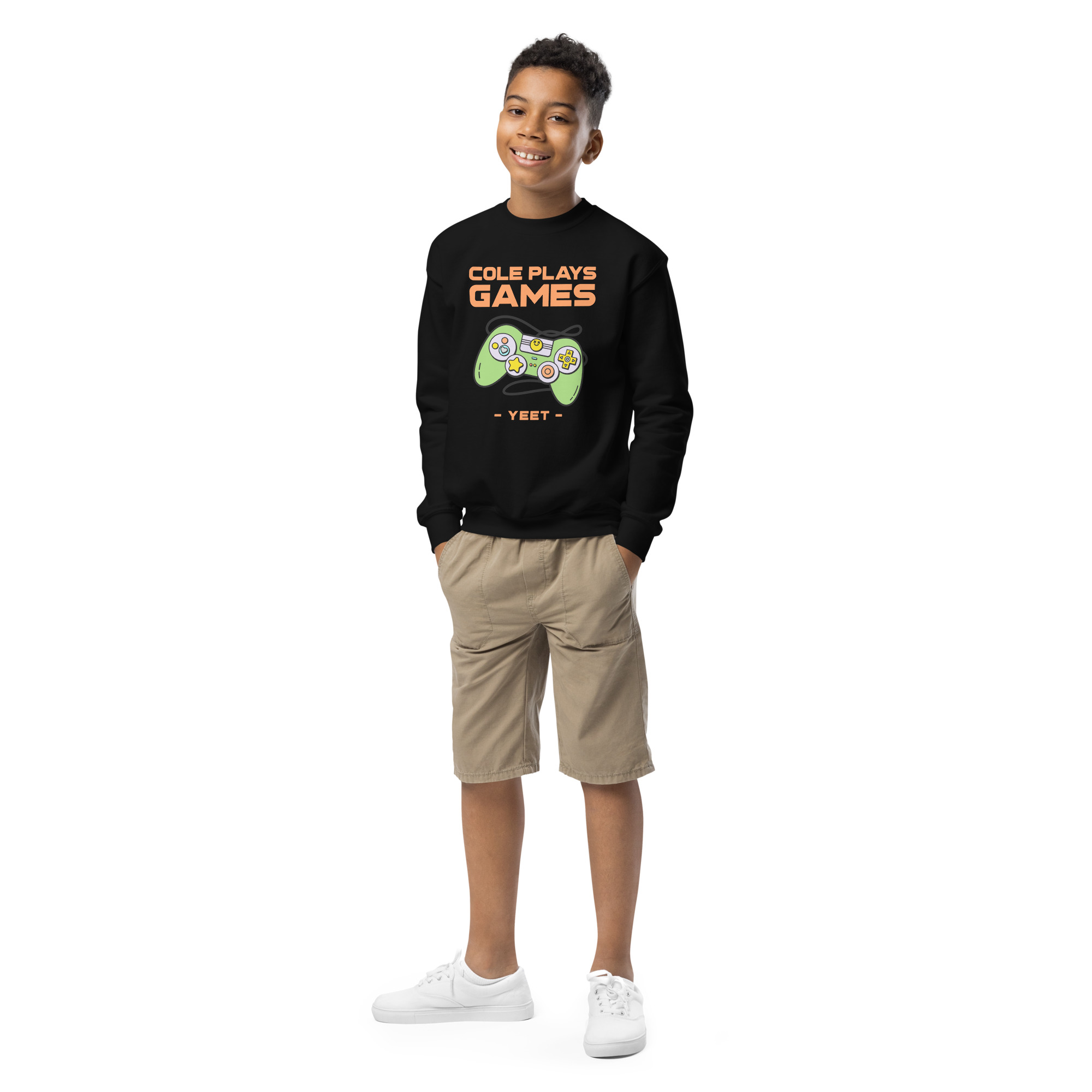 Cole Plays Games crewneck sweatshirt