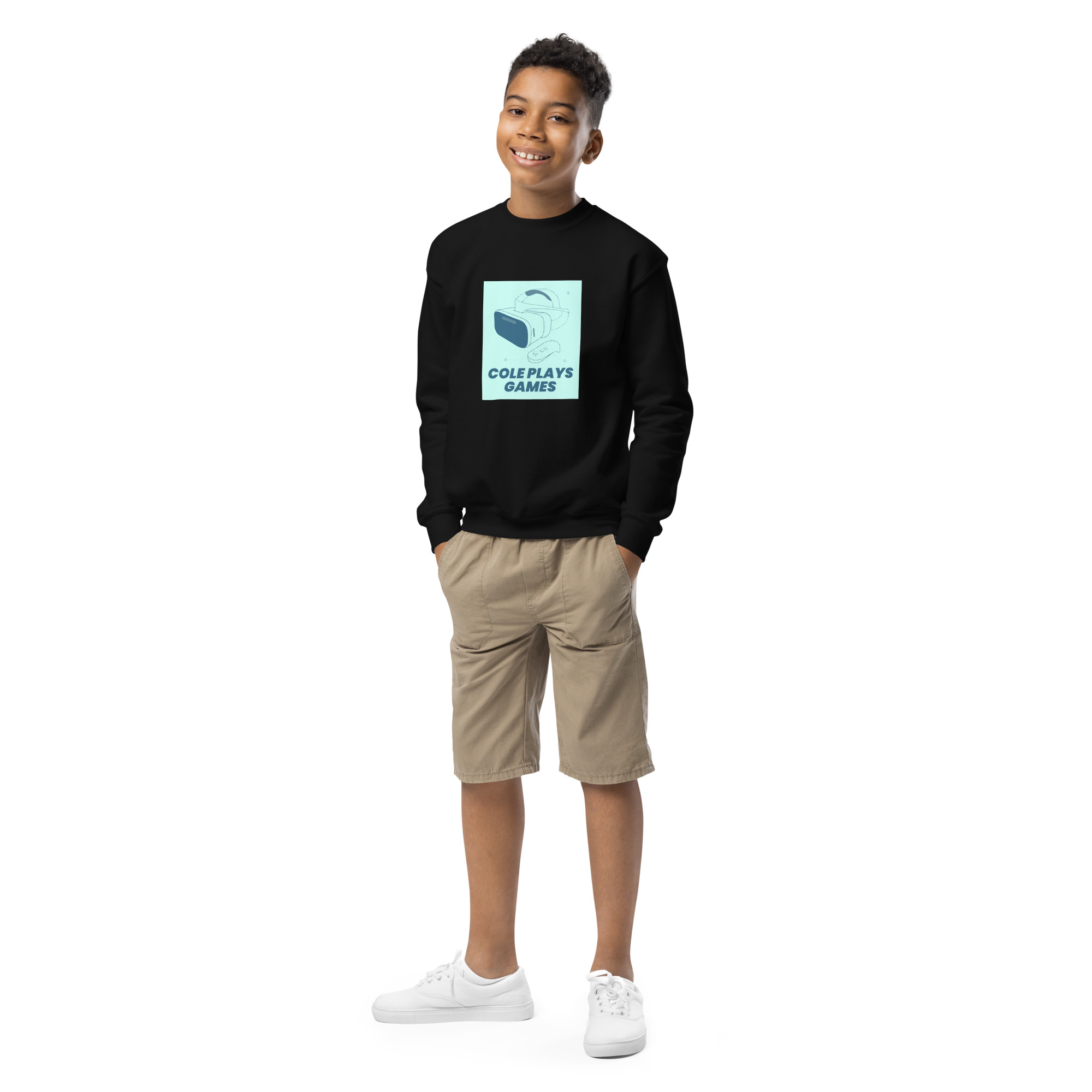 Cole Plays Games crewneck sweatshirt